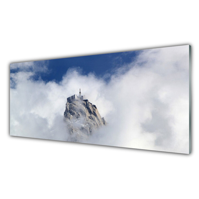 Glasbilder Gebirge Wolken Landschaft