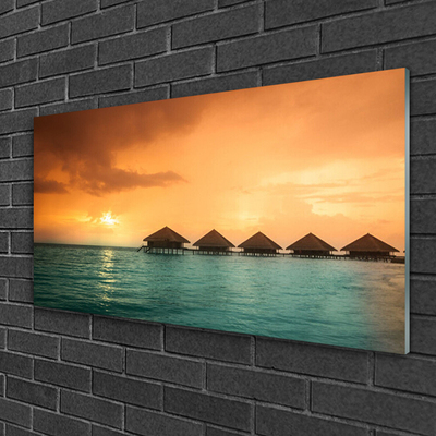 Glasbilder Meer Sonne Landschaft