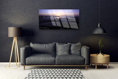 Glasbilder Steine Meer Landschaft