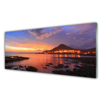 Glasbilder Steine Meer Landschaft