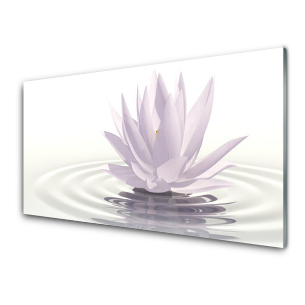 Glasbilder Blume Wasser Kunst