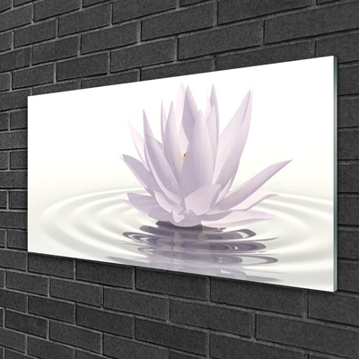Glasbilder Blume Wasser Kunst