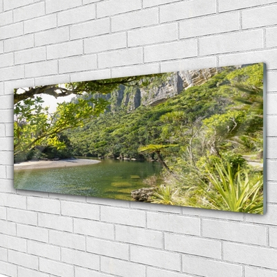 Glasbilder See Natur