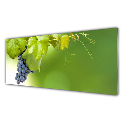 Glasbilder Weintrauben Küche