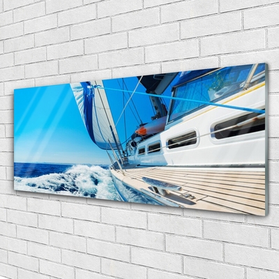 Druck auf Glas Boot Landschaft