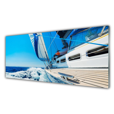 Druck auf Glas Boot Landschaft
