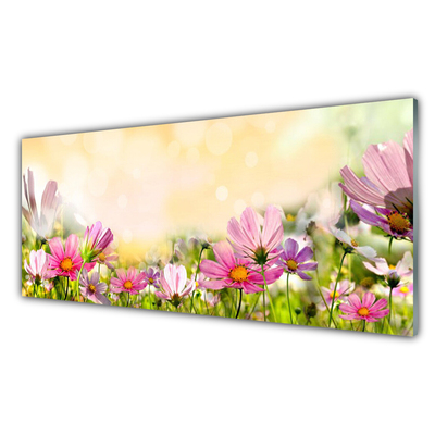 Druck auf Glas Blumen Natur