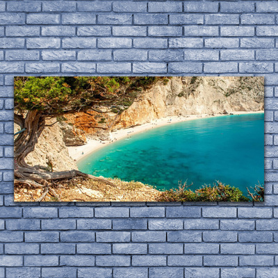 Druck auf Glas Bucht Baum Landschaft