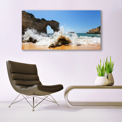 Druck auf Glas Strand Meer Landschaft