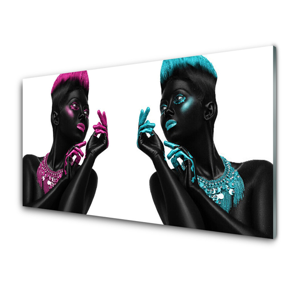 Druck auf Glas Figuren Kunst