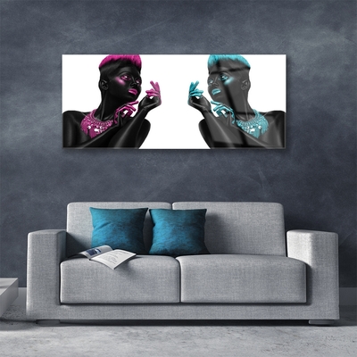 Druck auf Glas Figuren Kunst