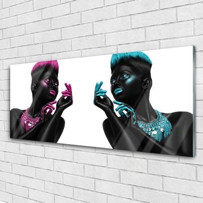 Druck auf Glas Figuren Kunst