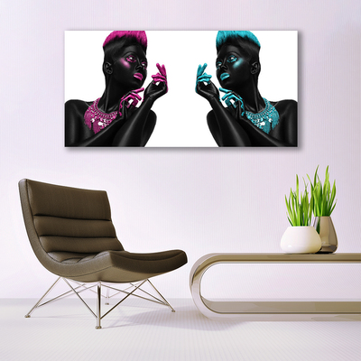Druck auf Glas Figuren Kunst