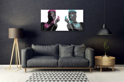 Druck auf Glas Figuren Kunst