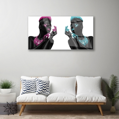 Druck auf Glas Figuren Kunst