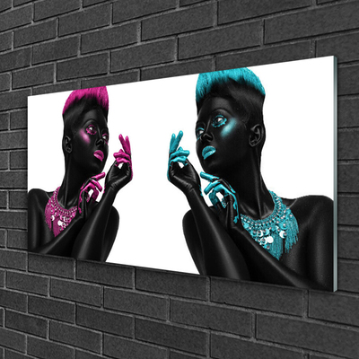 Druck auf Glas Figuren Kunst