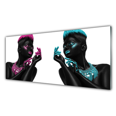 Druck auf Glas Figuren Kunst