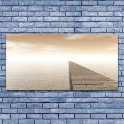 Druck auf Glas Meer Brücker Architektur
