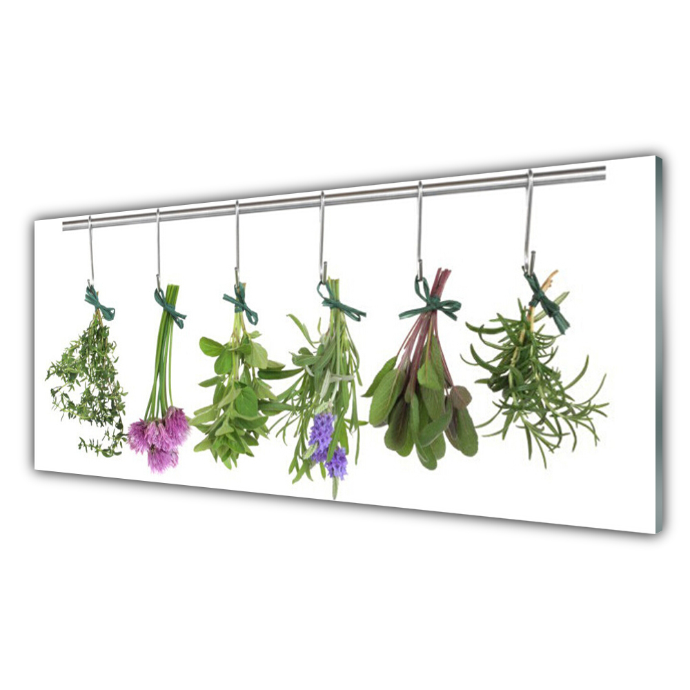 Glas-Bild Wandbilder Druck auf Glas 100x50 Deko Blumen & Pflanzen Grüne Blätter 