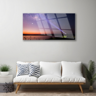 Druck auf Glas Himmel Meer Landschaft