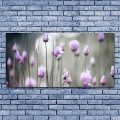 Druck auf Glas Blumen Pflanzen