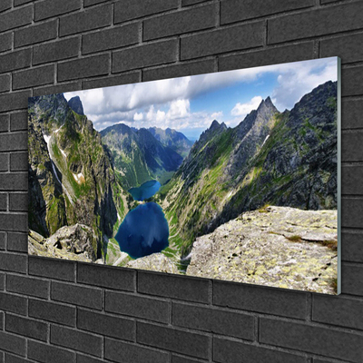 Druck auf Glas Gebirge See Landschaft