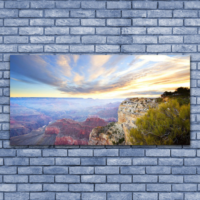 Druck auf Glas Meer Gebirge Landschaft