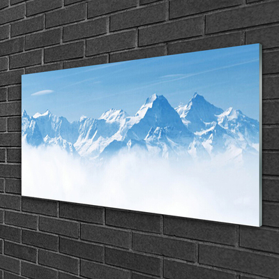 Druck auf Glas Gebirge Nebel Landschaft