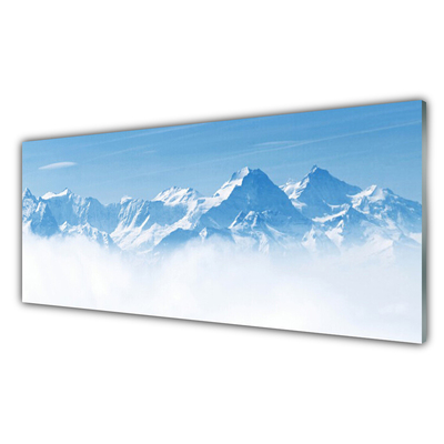 Druck auf Glas Gebirge Nebel Landschaft