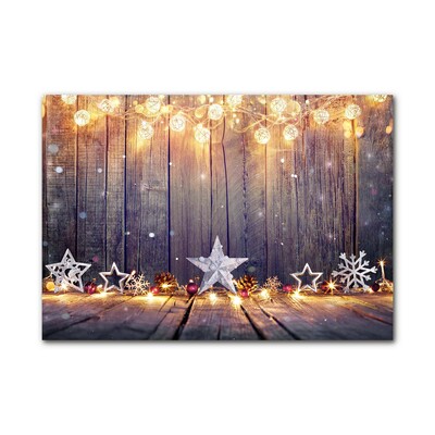 Glasbilder Sterne Weihnachtsbeleuchtung Dekorationen