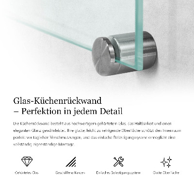 Glas Küchenpaneel transparentes