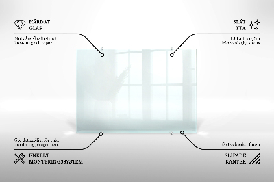 Glas Küchenpaneel transparentes