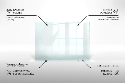 Glas Küchenpaneel transparentes
