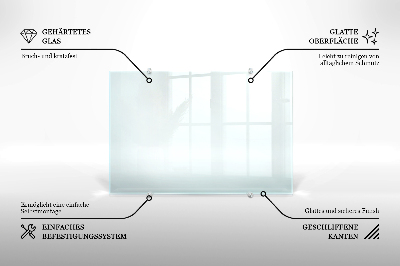 Glas Küchenpaneel transparentes