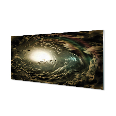 Küchenrückwand spritzschutz Wolken von vögeln