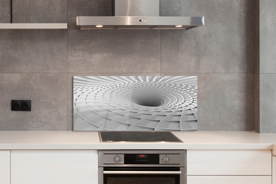 Küchenrückwand spritzschutz 3d-geometrische einfülltrichter