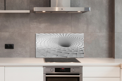 Küchenrückwand spritzschutz 3d-geometrische einfülltrichter