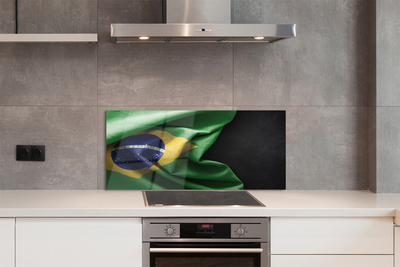 Küchenrückwand spritzschutz Brasilien-flagge