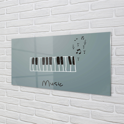 Küchenrückwand spritzschutz Klaviernoten