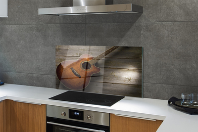 Küchenrückwand spritzschutz Gitarre