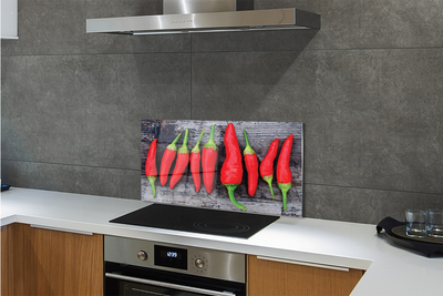 Küchenrückwand spritzschutz Rote paprika