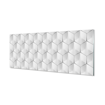 Küchenrückwand spritzschutz 3d hexagone