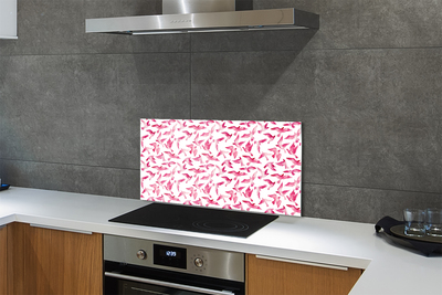 Küchenrückwand spritzschutz Rosa vögel