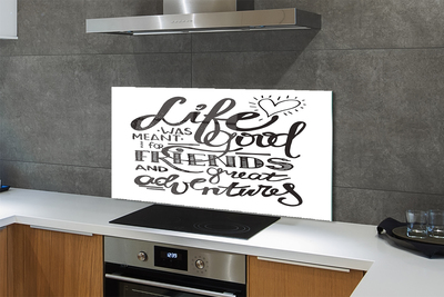 Küchenrückwand spritzschutz Motivieren brauner string