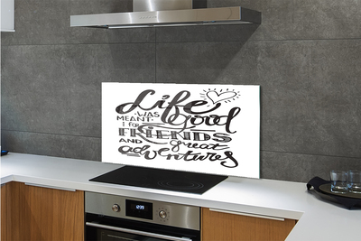 Küchenrückwand spritzschutz Motivieren brauner string