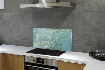 Küchenrückwand spritzschutz Kunstblume almond