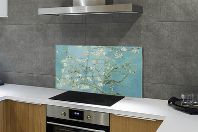 Küchenrückwand spritzschutz Kunstblume almond