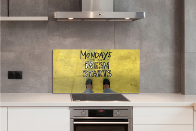 Küchenrückwand spritzschutz Beine gelben hintergrund registrierung