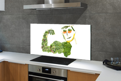 Küchenrückwand spritzschutz Charakter mit gemüse