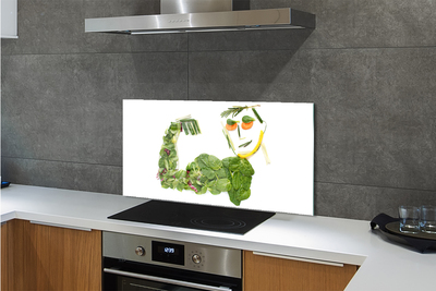 Küchenrückwand spritzschutz Charakter mit gemüse